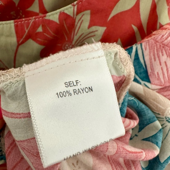 Anthropologie - Rose & Olive Tropical Floral Tank Top - Picture 6 of 6